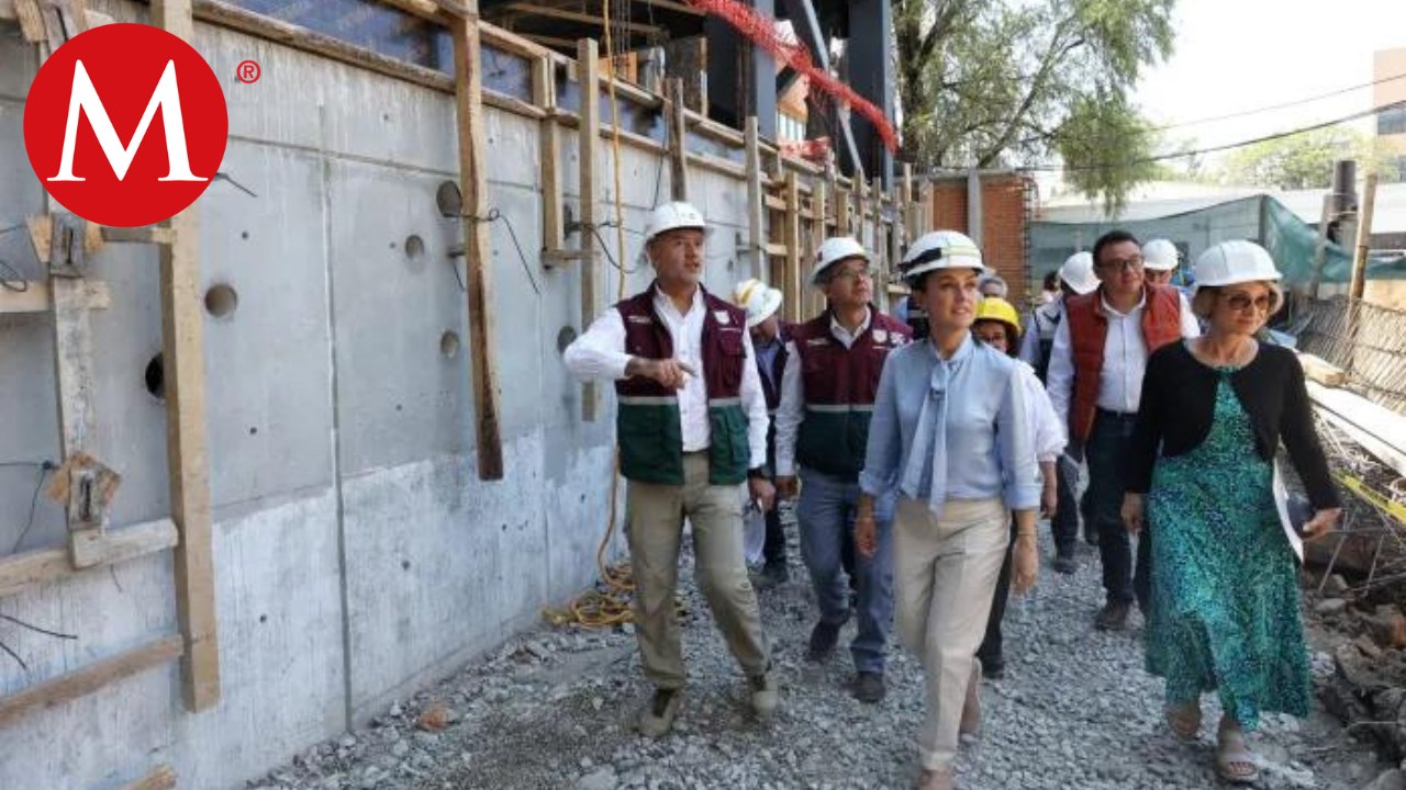 Claudia Sheinbaum, supervisa la obra del Instituto de Estudios Superiores campus Santo Tomás