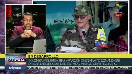 Colombia: Aparición de un comandante de las disidencias del Estado Mayor de las FARC genera polémica
