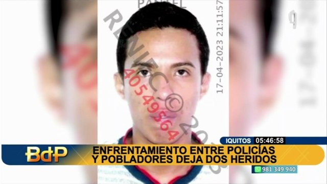 Iquitos: investigan enfrentamiento entre policías y pobladores que dejó dos heridos