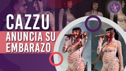 Cazzu anunció en pleno show que está embarazada de Christian Nodal