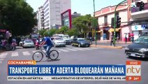 Transporte libre y Aderta anuncian paro y bloqueos para el miércoles en Cochabamba