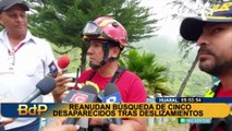 Huaral: reanudan búsqueda de cinco desaparecidos tras deslizamientos