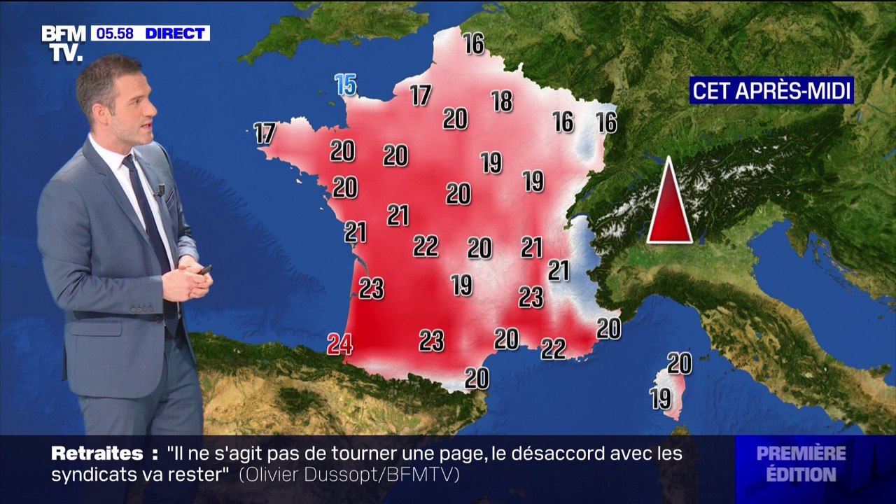 Jusqu'à 24°C... Ce mercredi sera la journée la plus douce de la semaine