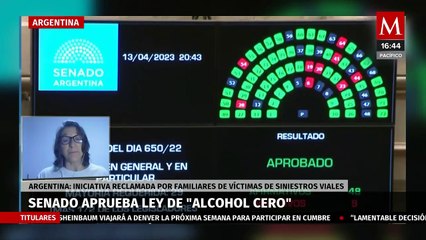 Aprobación del Senado a la ley "Alcohol Cero" marcó historia en Argentina