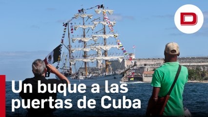 El histórico navío mexicano que ha atracado en la costa de Cuba