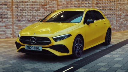 2023 Mercedes-Benz A-Class Interior Design in Yellow