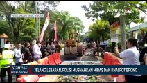 Polres Pekalongan Kota Musnahkan Ratusan Botol Miras dan Knalpot Brong Jelang Idul Fitri 2023