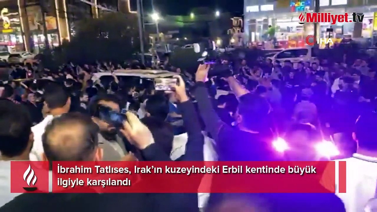 Irak'ta İbrahim Tatlıses izdihamı! Polis göz yaşartıcı gazla müdahale etti