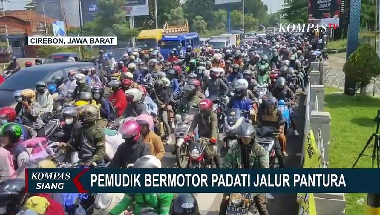 Kondisi Arus Mudik di Simpang Pemuda Cirebon Padat, Pemudik Berusaha Terobos One Way | 19 April 2023
