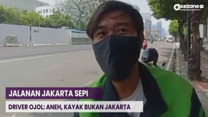 Jalanan Jakarta Mendadak Sepi, Driver Ojol: Aneh, Kayak Bukan Jakarta