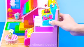 DIY How To Make Cow Shed, Game Console in 2 Storey Cute House from Cardboard ❤️ DIY Miniature House