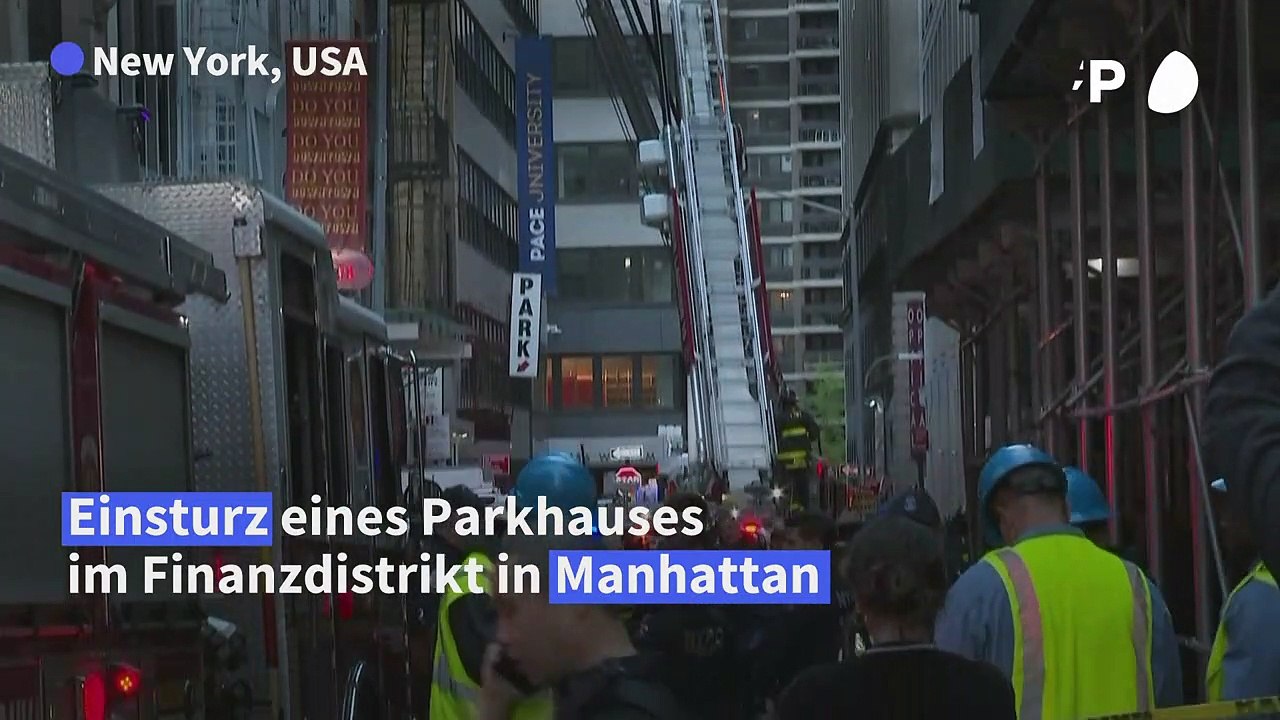 Ein Toter und mehrere Verletzte bei Einsturz von Parkhaus in New York