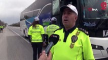 Polisten bayram tatili yolundaki sürücülere uyarı
