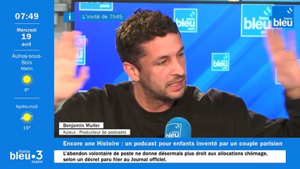 Benjamin Muller, producteur de podcast pour enfants