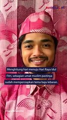 Kocak dan Kelewat Unik, Orang Ini Buat Baju Lebaran dari Kain Gorden