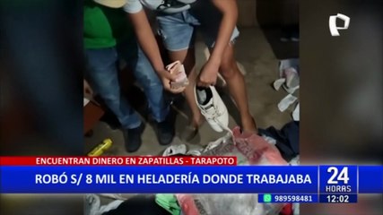 Tarapoto: sujeto robó más de S/8 mil de heladería donde trabajaba
