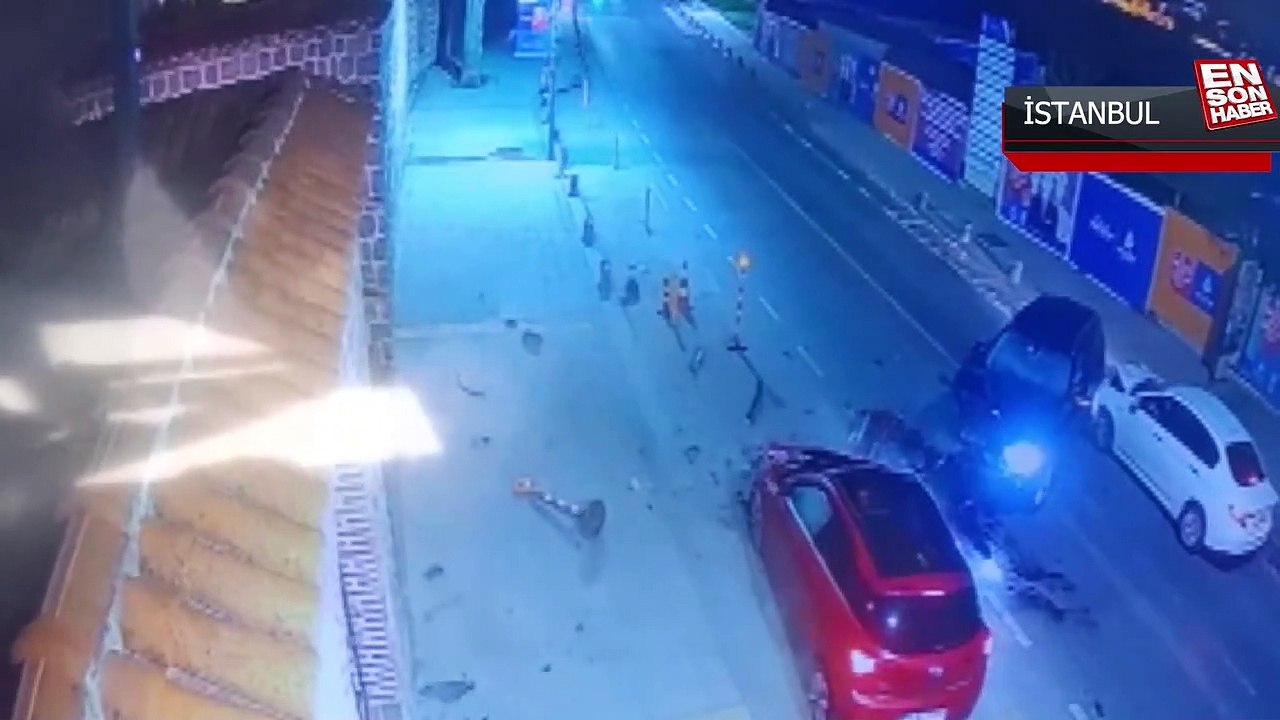 Üsküdar'da hatalı sollama sonucu yaşanan kaza