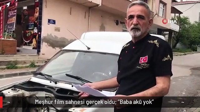 Meşhur film sahnesi gerçek oldu: Baba akü yok