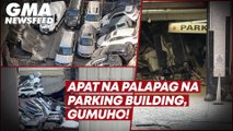 Apat na palapag na parking building, gumuho! | GMA News Feed