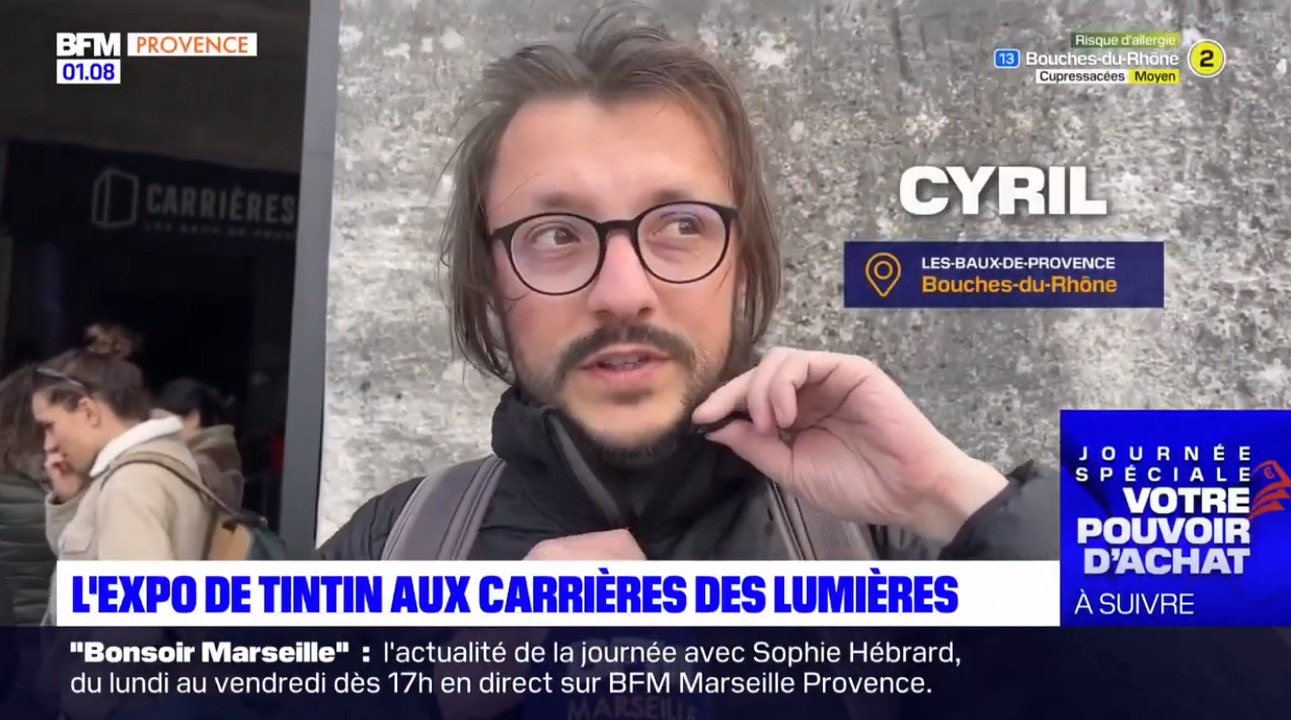 Cyril aux Carrières des lumières