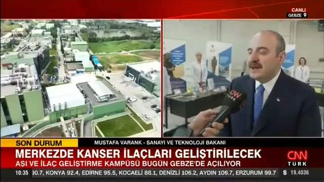 Bakan Varank: Biyoteknolojik ilaç, aşı ve kanser çalışmaları yapılacak