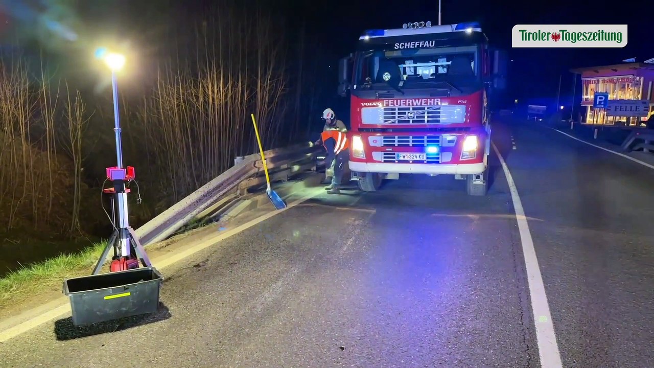 Auto überschlug sich in Scheffau