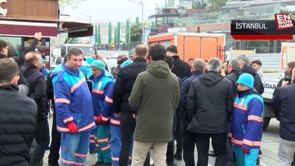 Üsküdar'da yıkımı silahıyla engelledi