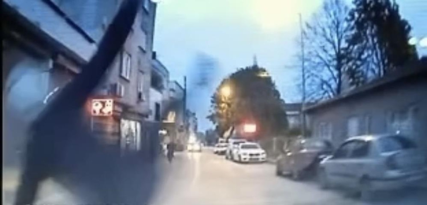 Kaza anı kameraya böyle yansıdı