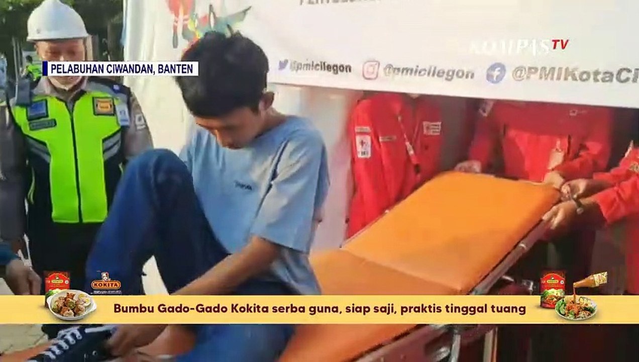 Diduga Kelelahan Setelah Perjalanan Jauh, Seorang Pemudik di Pelabuhan Ciwandan Jatuh Pingsan