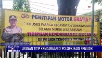 Mapolsek Tenggilis Mejoyo Surabaya Buka Layanan Penitipan Kendaraan Bagi Warga yang Mudik Lebaran