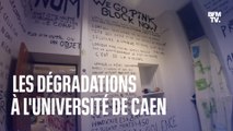 Tags, matériel détérioré... Les images des dégradations à l'université de Caen après six semaines d'occupation