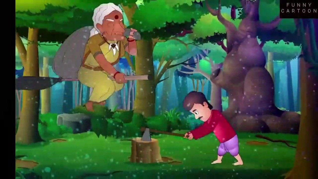 Magic Stories - Budhi Dayan - Dayan - Jadu wali budya - Bache chor - Dayan - Cartoon - Moral Stories - Cleaver