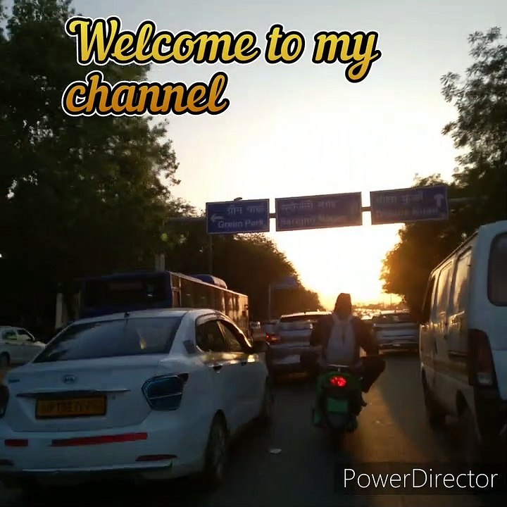 An evening_in_Ring_Road_South_Delhi_,India ( Asia ) #city #india #asia  #travel #moto #vlog #trip #bike #tourism_