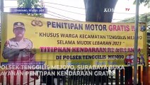Polsek Tenggilis Surabaya Layani Penitipan Kendaraan Gratis Bagi Warga yang Mudik! | 19 April 2023
