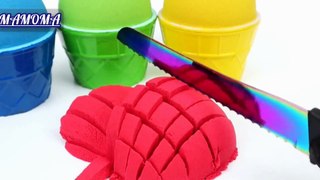 Playing with Kinetic Sand and Making Colorful Ice Cream Cups | Funny Creative Videos for Kids