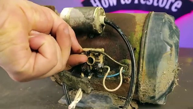 Restoration Electric Water Pump i restore the water pump to make a carpet washing machine_480p