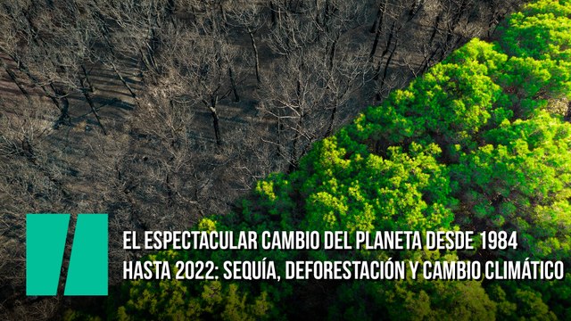 El espectacular cambio del planeta desde 1984 hasta 2022: sequía, deforestación y cambio climático