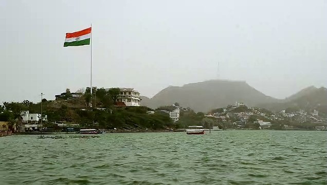 दिनभर मटमैला नजर आया आनासागर व अजमेर शहर....देखे वीडियो