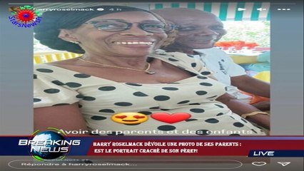 Harry Roselmack dévoile une photo de ses parents :  est le portrait craché de son père?!