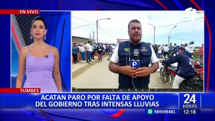 Tumbes: amenazan con radicalizar protesta ante falta de apoyo del Gobierno