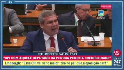 "ESSA CPI VAI SER O MAIOR 'TIRO NO PÉ' QUE A OPOSIÇÃO DARÁ", DIZ O DEPUTADO LINDBERGH