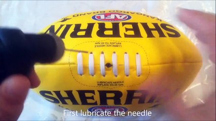 How to pump up an Australian Rules Football