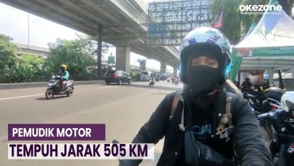 Silaturahmi dengan Orang Tua Tak Bisa Ditunda, Pemudik Motor Rela Tempuh Jarak 505 Km