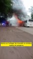 Pánico en Tartagal: Se incendió un ómnibus repleto de pasajeros