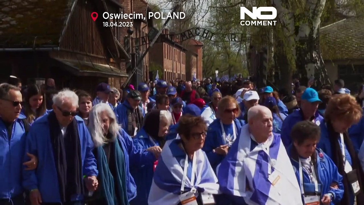 Auschwitz : Marche des Vivants commémorant les victimes de l'Holocauste