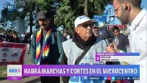 Cortes en el microcentro: comunidades originarias marchan para visibilizar diferentes problemáticas que afrontan
