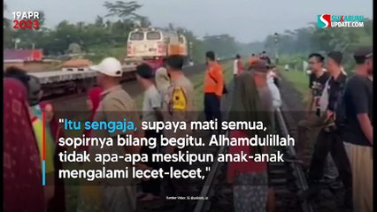 Sopir Fortuner Sengaja Masuk Jalur Rel Kereta, Ajak Penumpang Akhiri Hidup