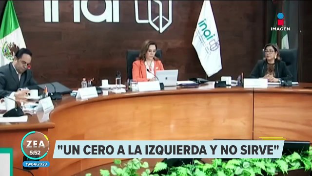 Es un cero a la izquierda : López Obrador arremete contra el INAI