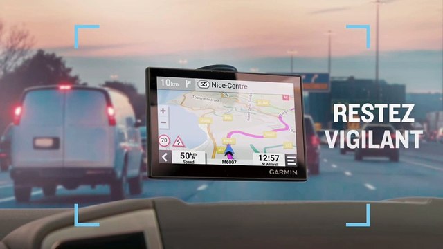 Le système de navigation Garmin Drive 53 est doté de données d'info-trafic en temps réel