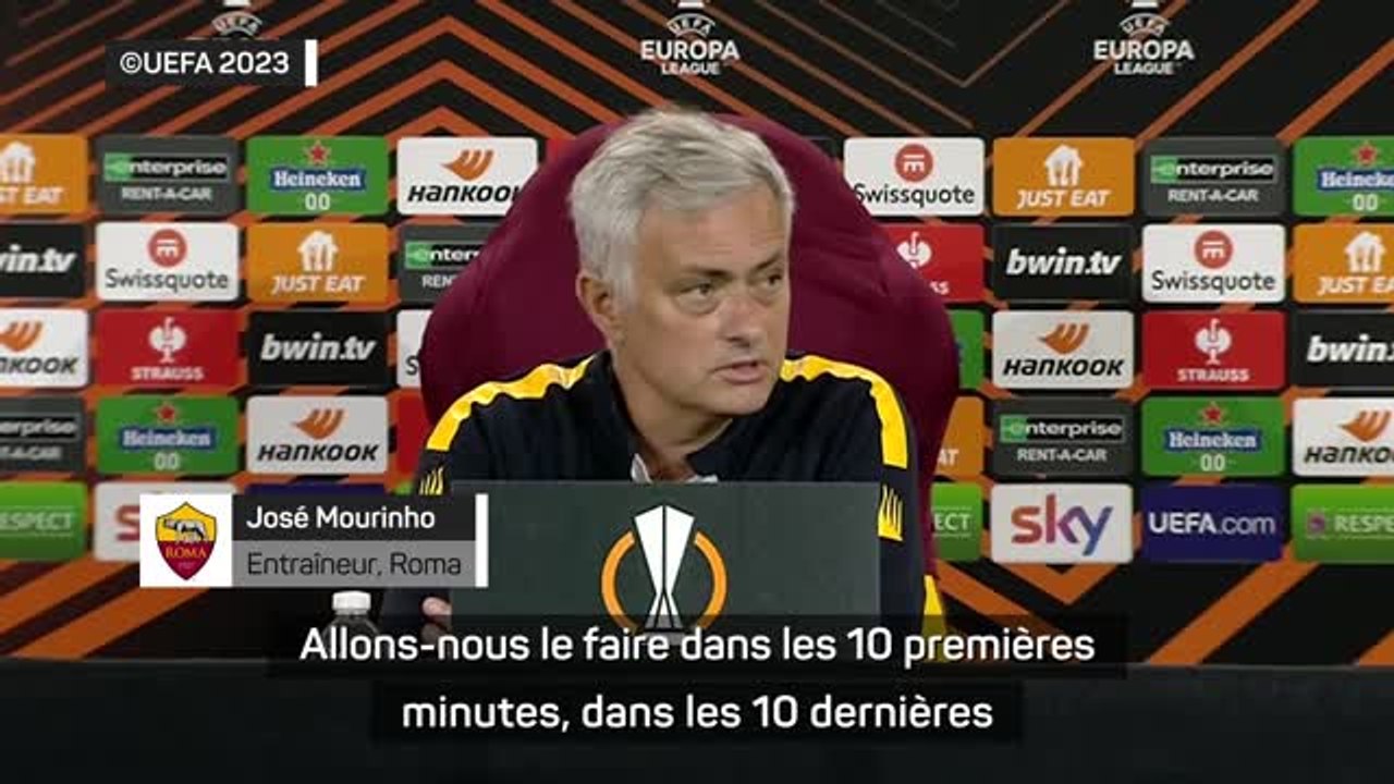Roma - Mourinho : "J'ai confiance en mes joueurs et en mon stade"
